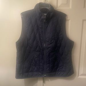 Navy blue slick vest